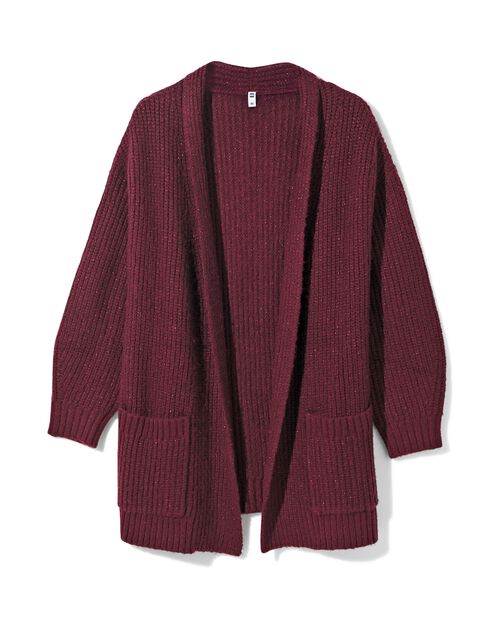 cardigan femme Grace en maille bordeaux