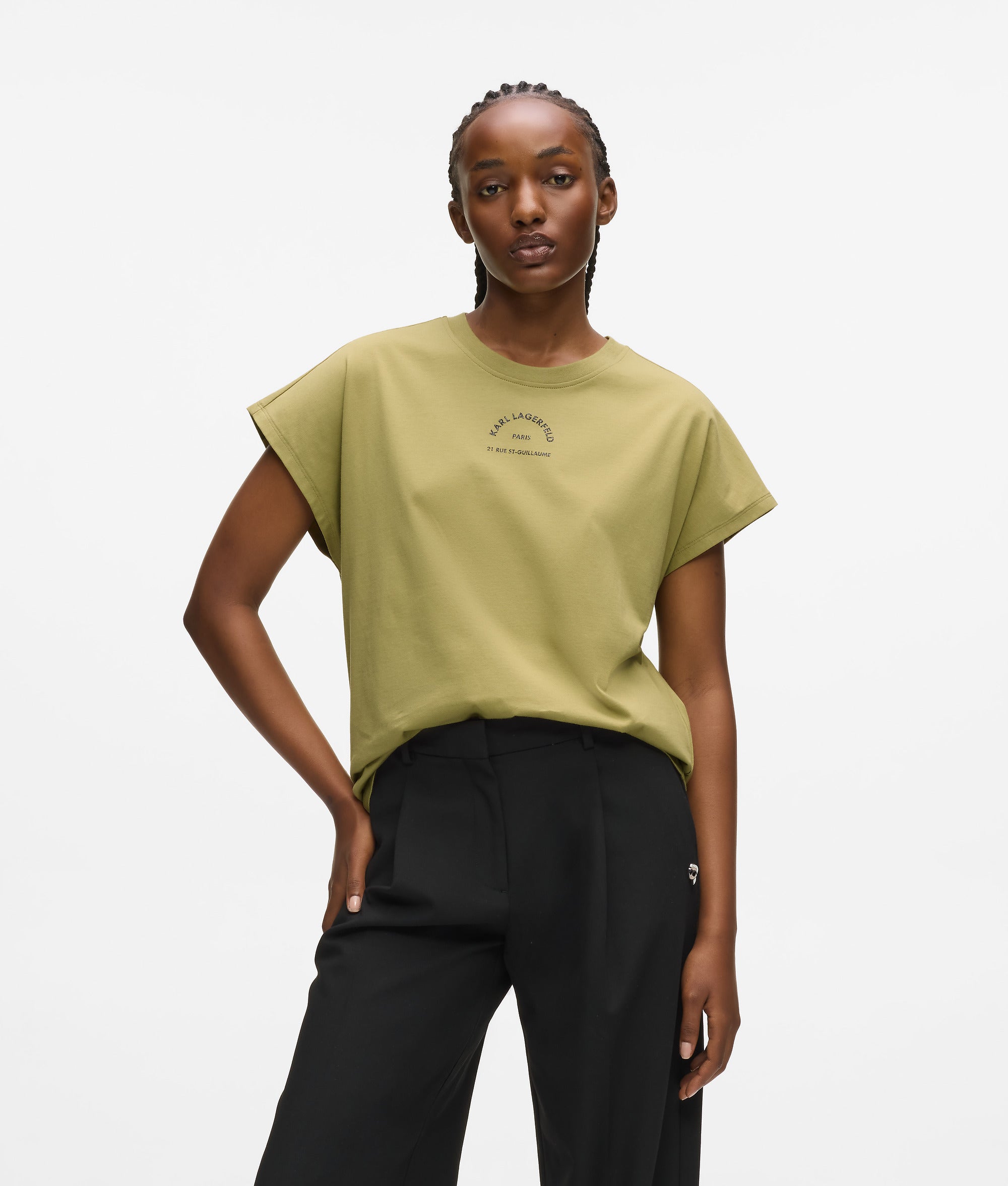 Rue St-Guillaume T-shirt met glitter