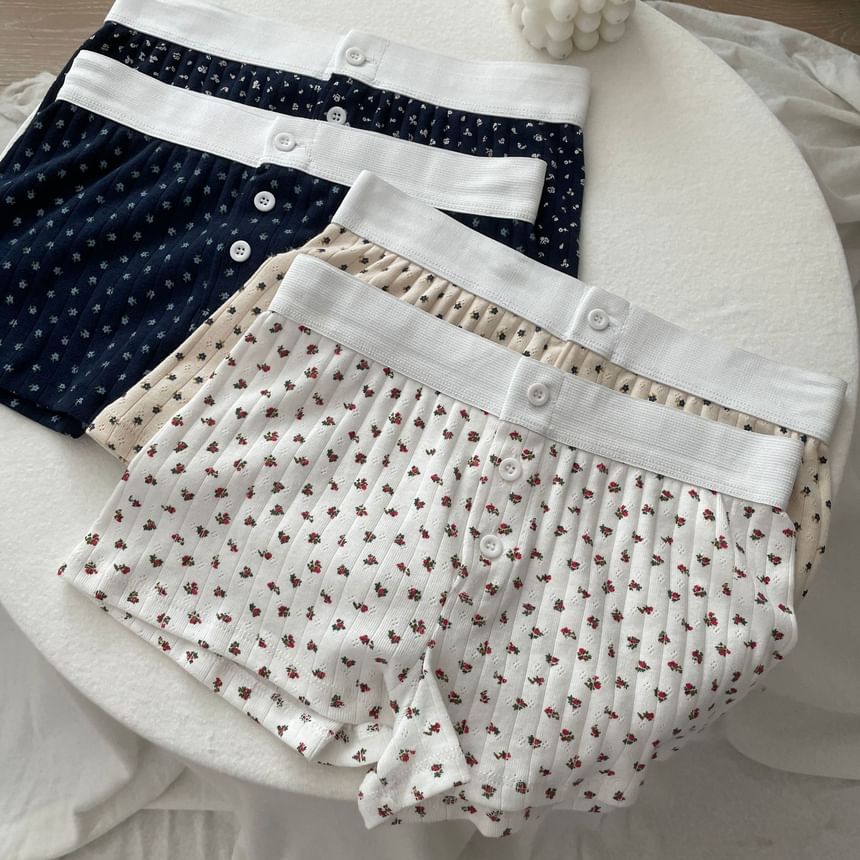 Rosehedge - Jongensshort met bloemenprint