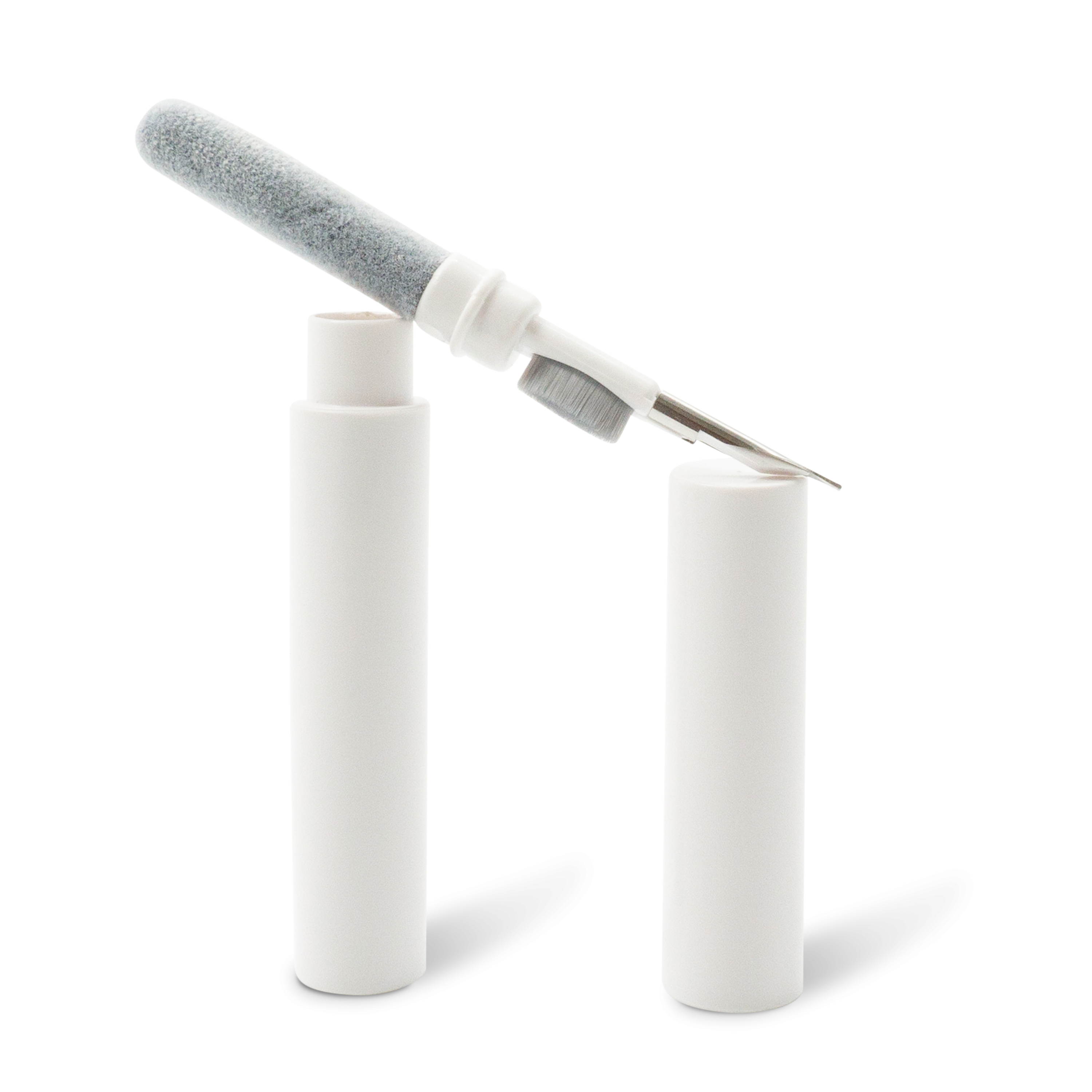 Kopfhörer Reinigungsstift AirPods Bürste Reinigungs Werkzeug inkl. Aufbewahrungs Case - Weiss