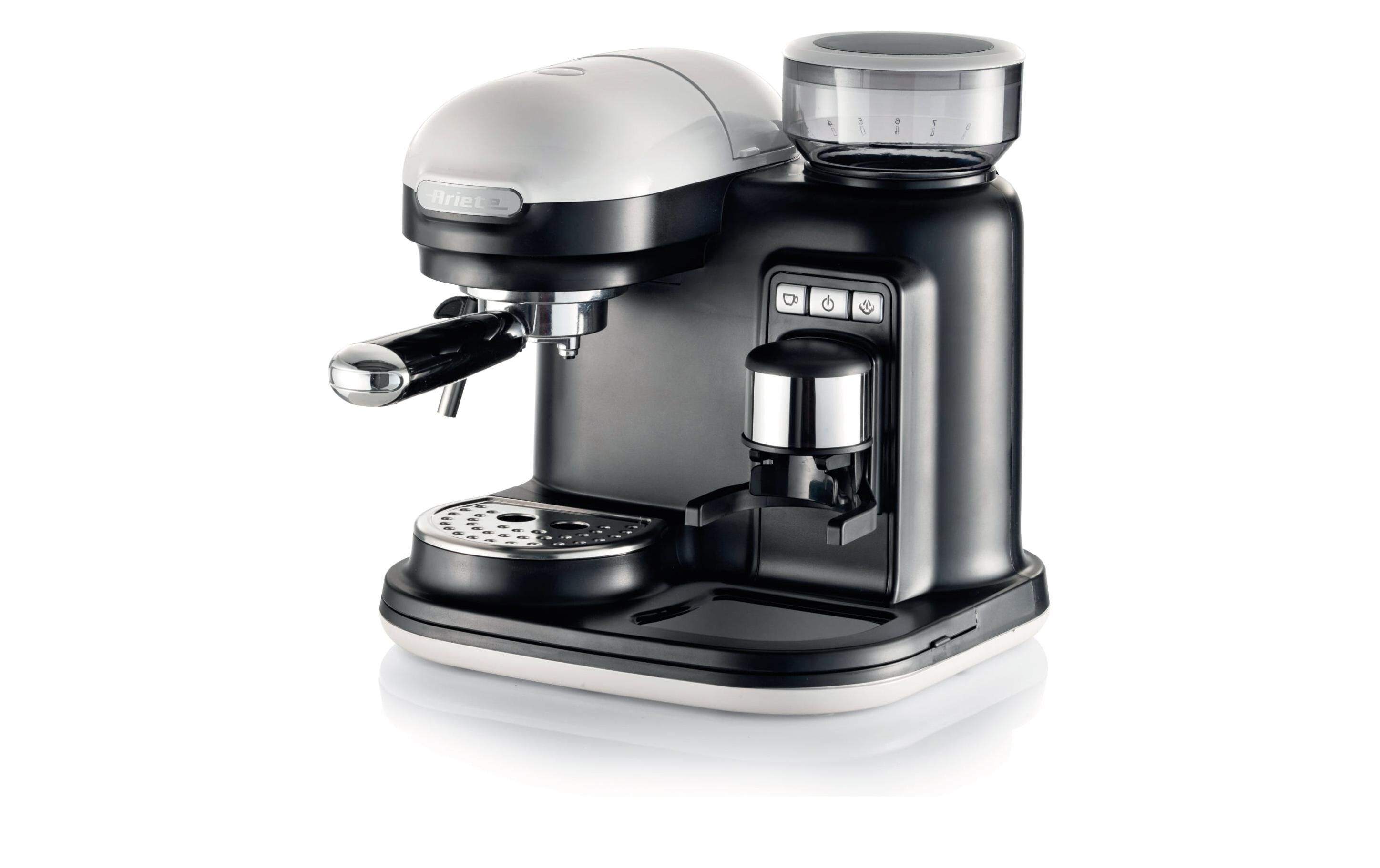 Portionskaffeemaschine MODERNA Schwarz/Weiss<br>Espressomaschine