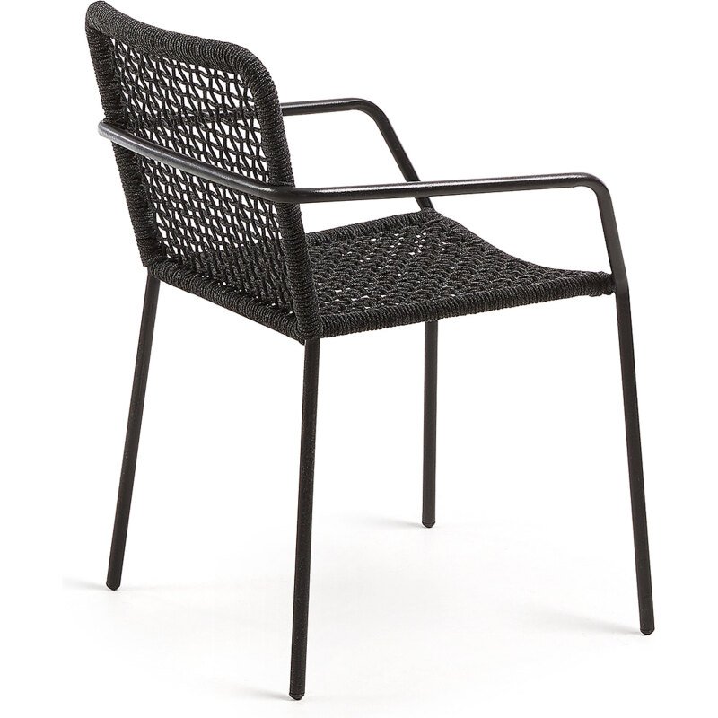 Chaise Ellen - corde - pieds acier galvanisé