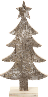 Juletræ I Træ - Julepynt - H 18 CM