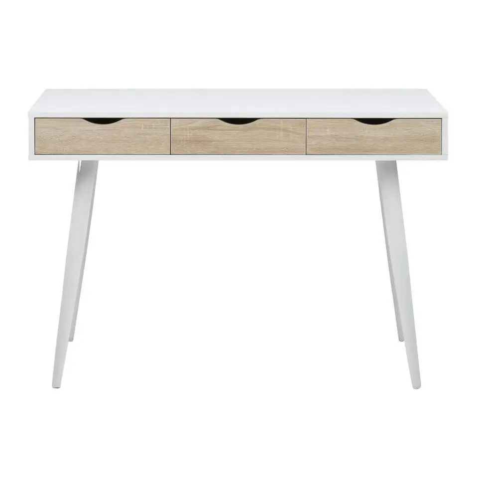 Bureau Montijo - wit/bruin - 77,1x110x50 cm