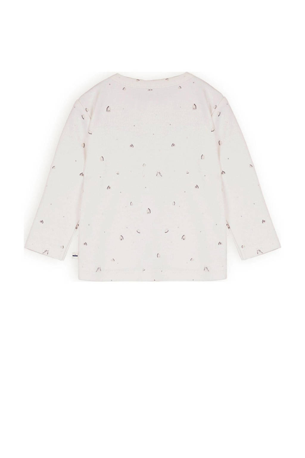 Petite Maison baby longsleeve Ko met all over print offwhite