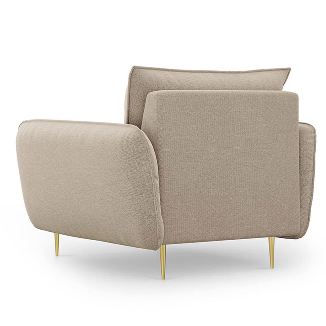 Cosmopolitan Design Fauteuil Vienna beige - 97x94x95 cm
