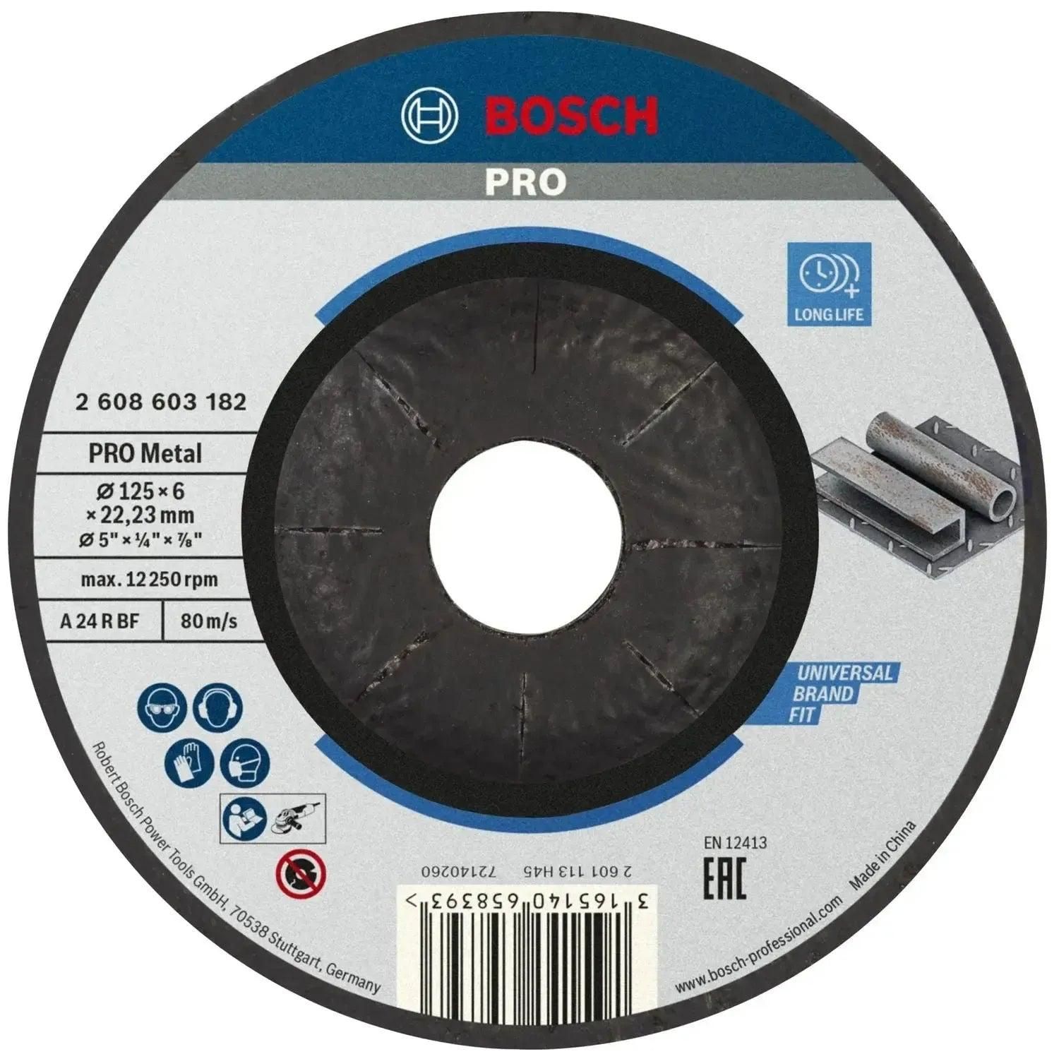 Bosch Professional Afbraamschijf PRO Metal 125x22,23x6,0mm VE=1 - 2608603182