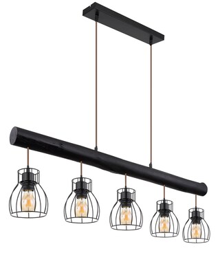 GLOBO Retrofit Balkenpendel MINA 104 cm schwarz