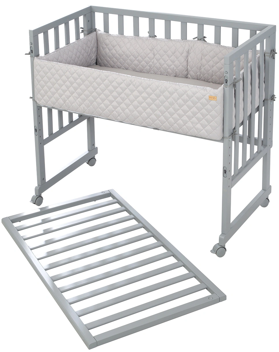 Beistellbett ROBA STYLE 3in1 86 x 90 cm (Farbe: grau)