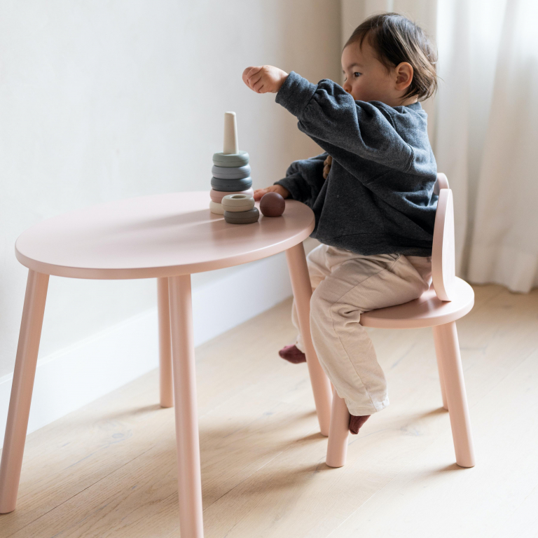 Nofred Mouse kinderstoel   kindertafel set berken