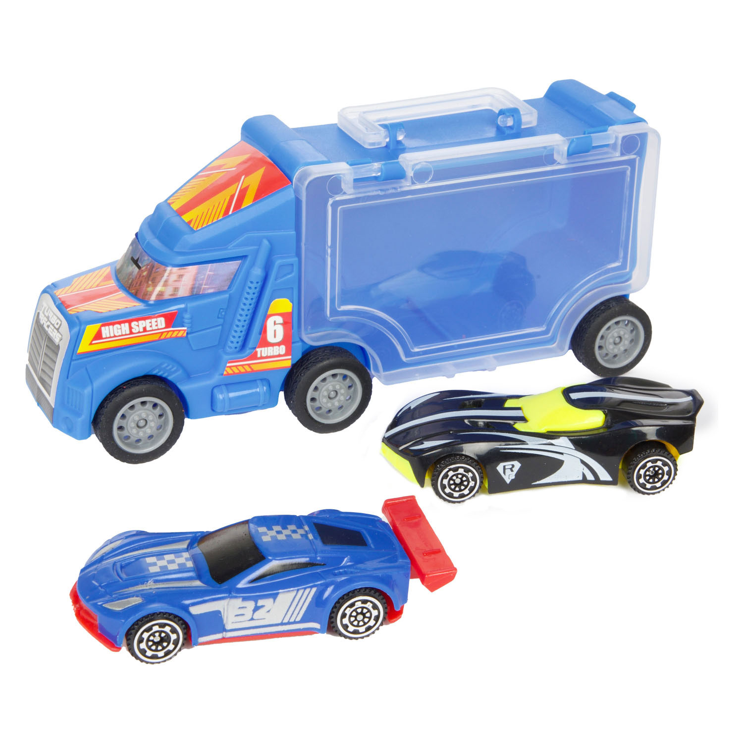 Turbo Racers Vrachtwagen met Raceauto's, 3dlg.