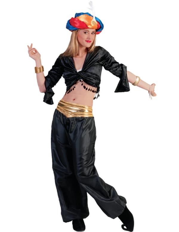 Svart topp for kvinnelige dansere. Size-Standard