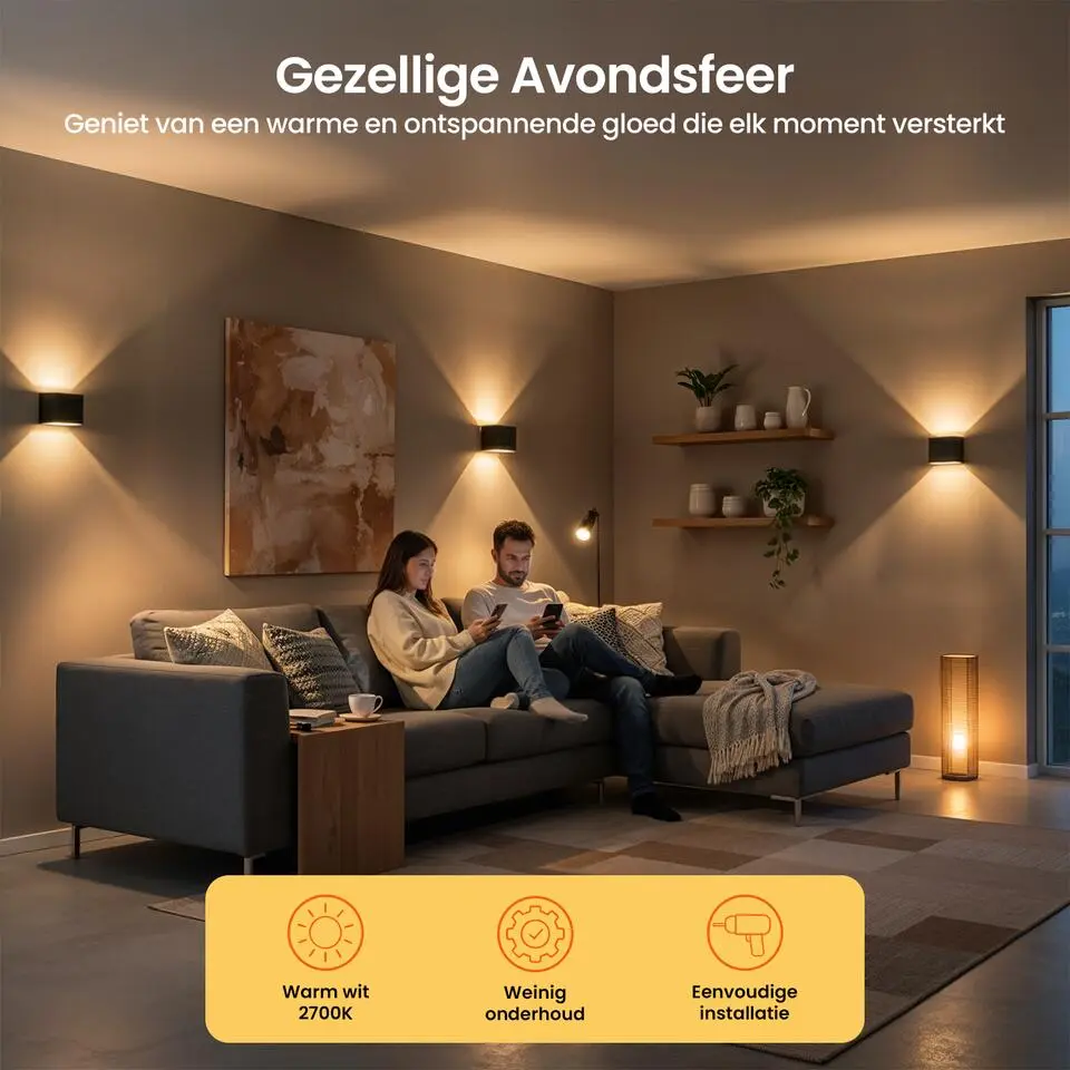 Goliving lamp – Wandlamp - Buitenlamp - Waterdichte LED-verlichting