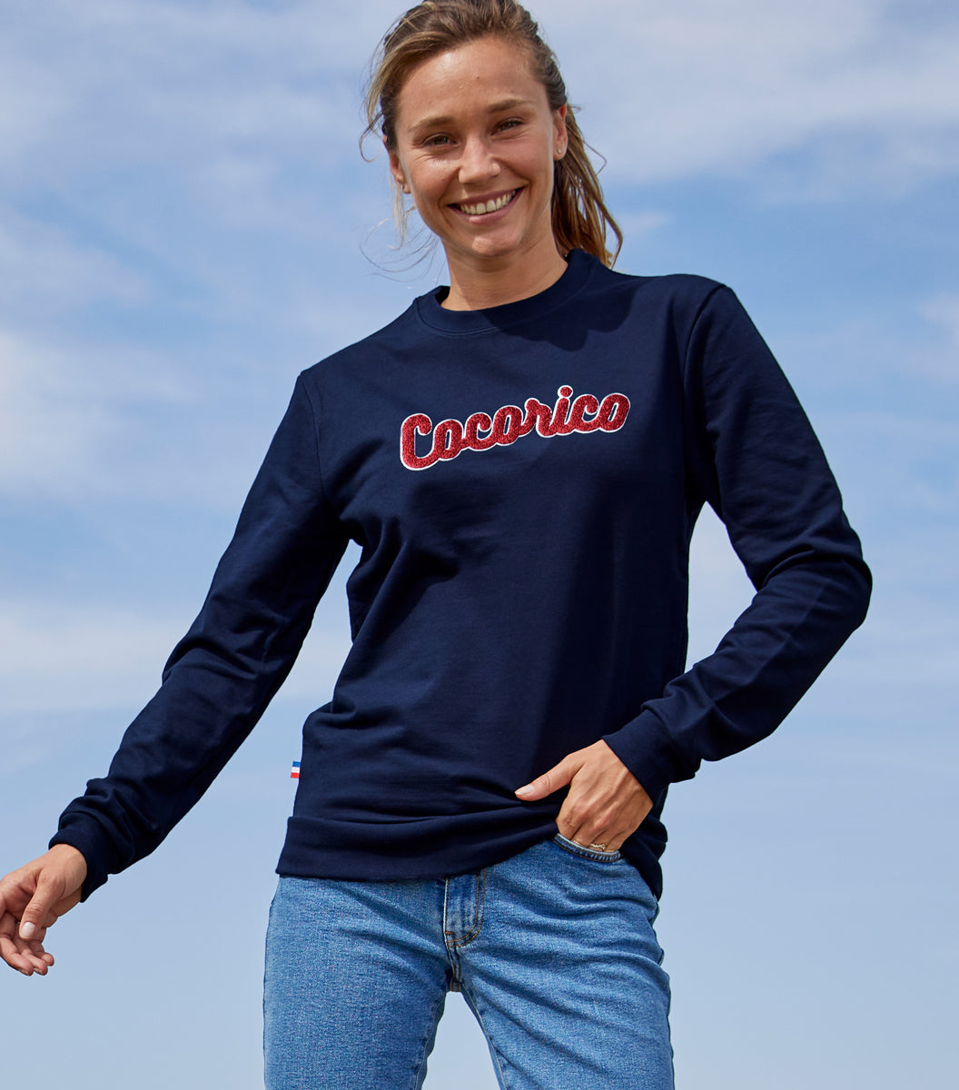 Sweat Femme Marine Bouclette