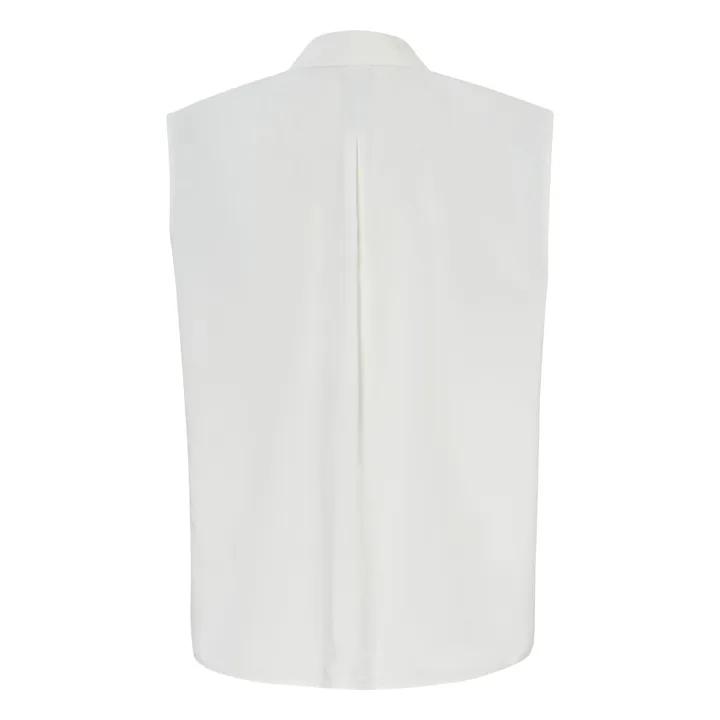 Forte Forte Blouse Sans Manches Popeline de Coton | Blanc