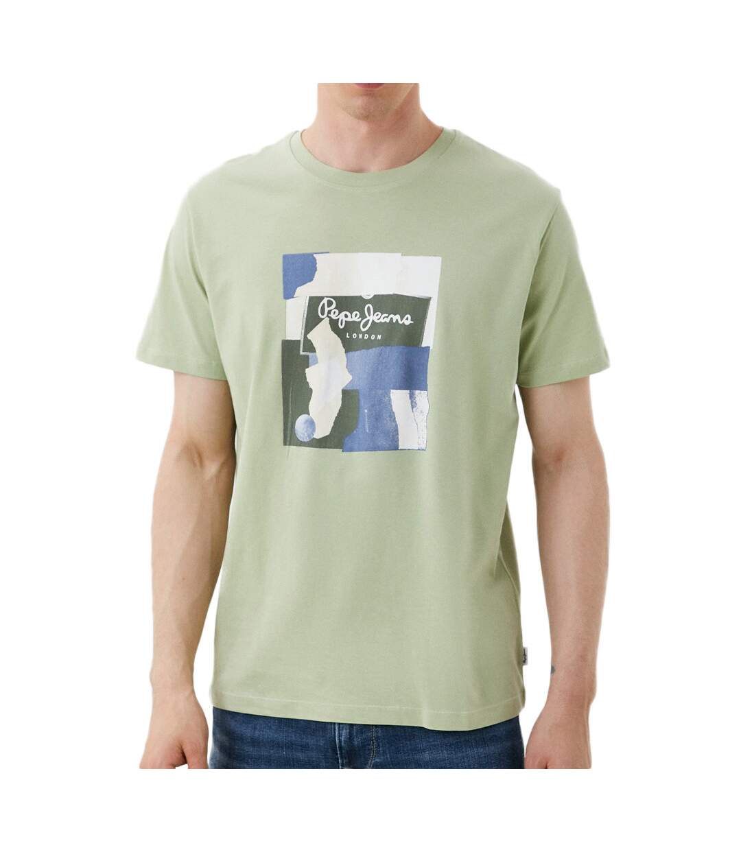 T-shirt Vert Homme Pepe jeans Oldwive