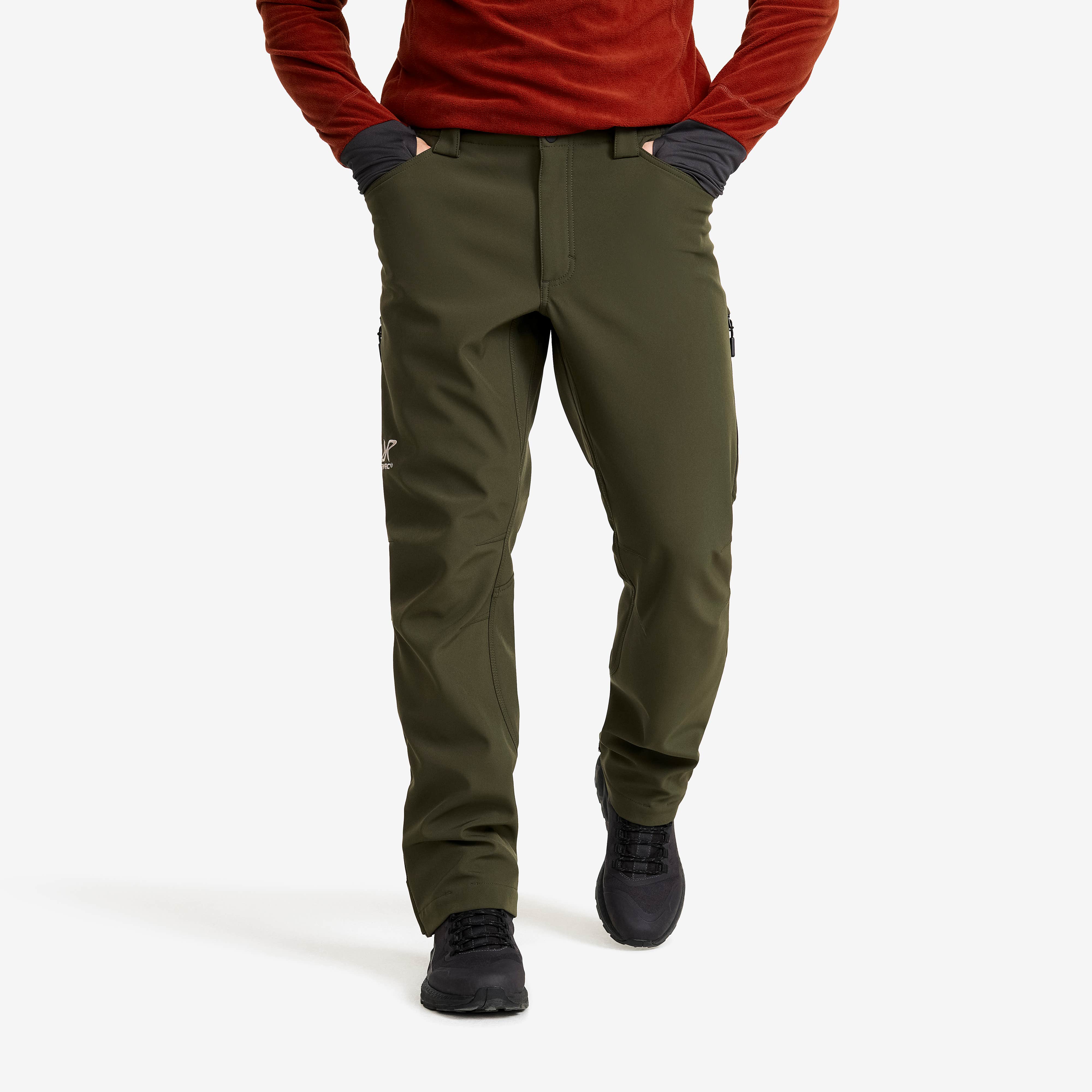 Hiball Essential Softshell Pants Herre Forest Night
