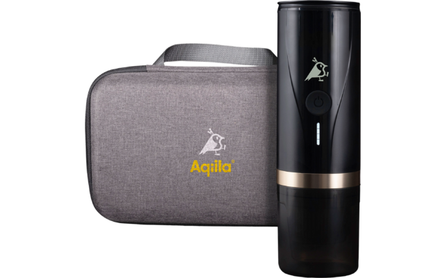 Aqiila Nespresso tragbare Espressomaschine geeignet für Kaffeekapseln und gemahlenen Kaffee