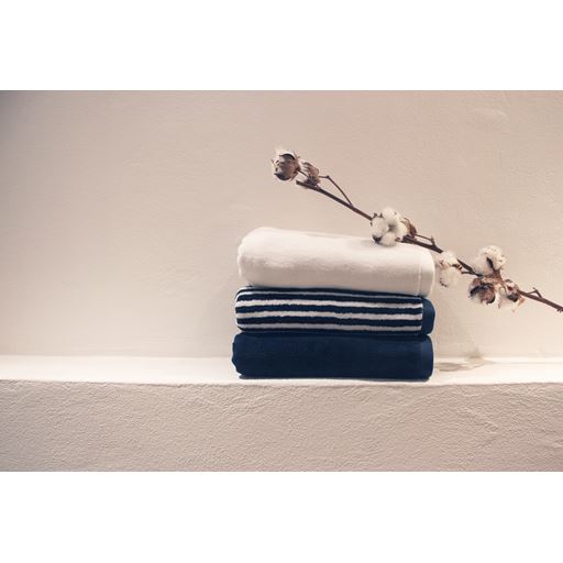 OMHU Frotté Håndklæde, Navy, 50x100 cm