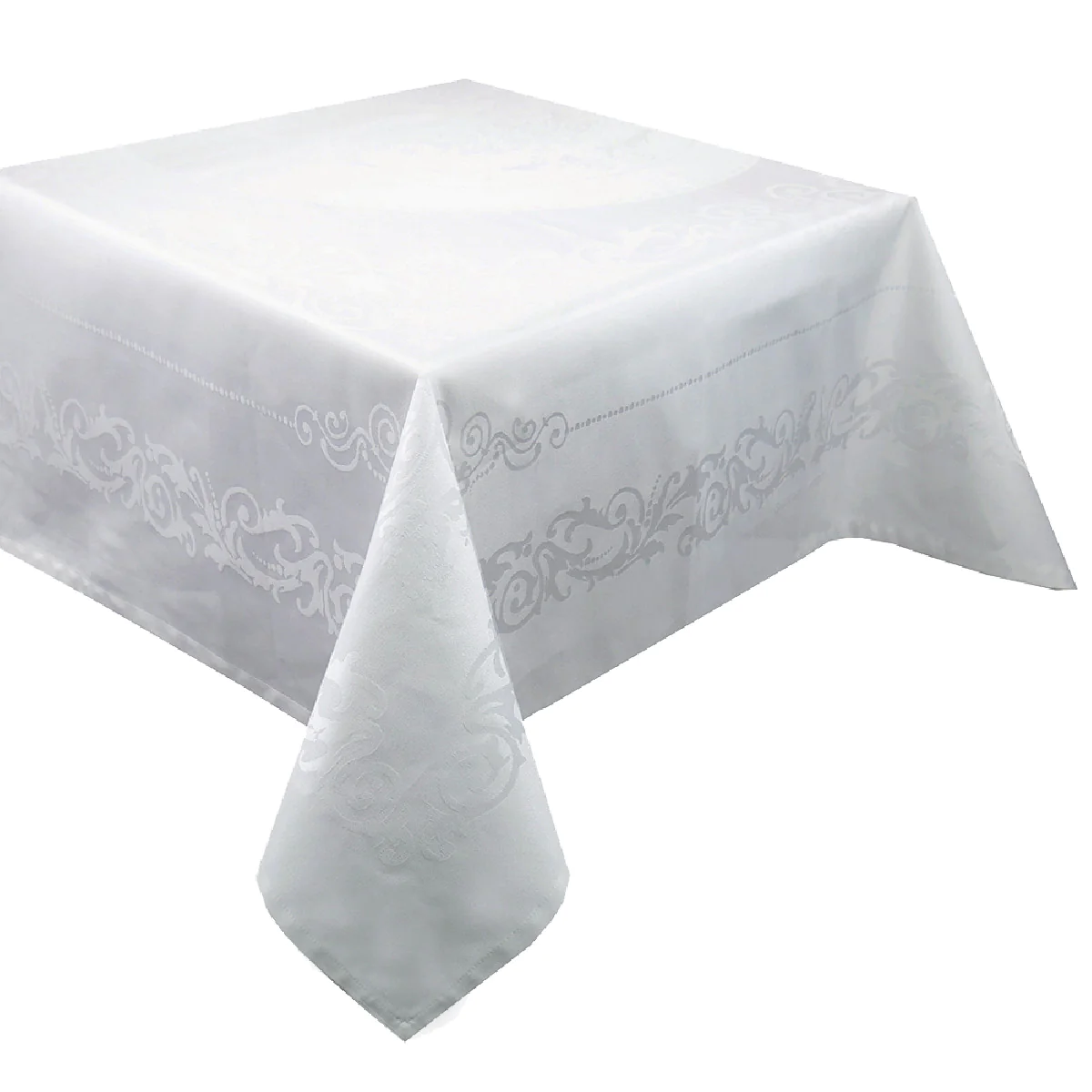 Nappe ronde antitache déperlant pur coton Diam. 235 cm Garnier Thiebau