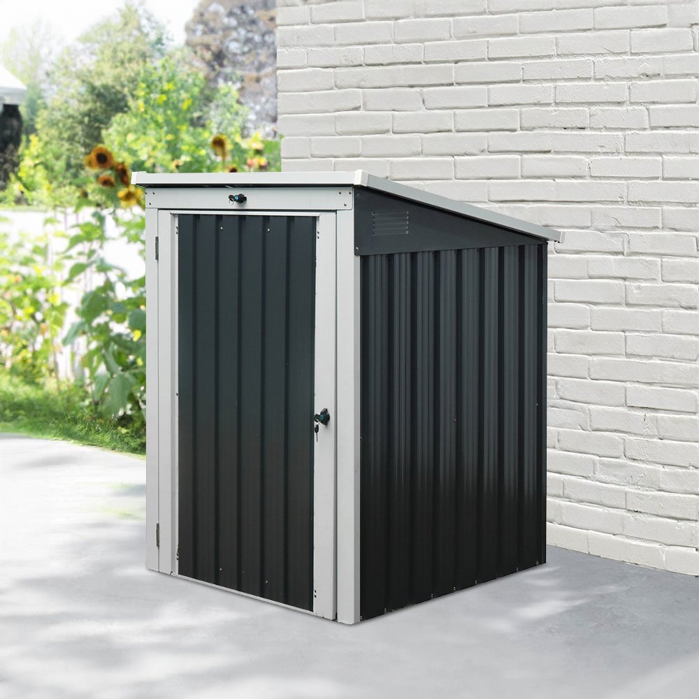Home Deluxe - BASURA S Bin Storage Unit - Afmetingen 104 x 101 x 134 cm, Binnenoppervlak 0,77 m² - voor 1 x 240 L afvalbak | Bin storage unit, tuinopslag