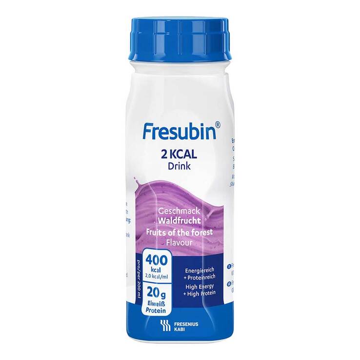 Fresubin 2 kcal Drink Waldfrucht Trinkflasche, 4X200 ml