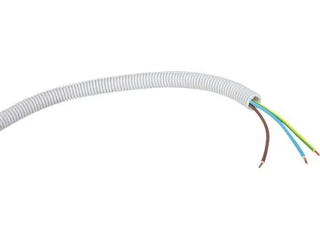 NKT Installationsledning NOVL 70 i flexrør, PP 5G2,5 mm² EQ 450/750V Qaddy, diameter 20 mm, CPR Brandklasse Dca - (100 meter)