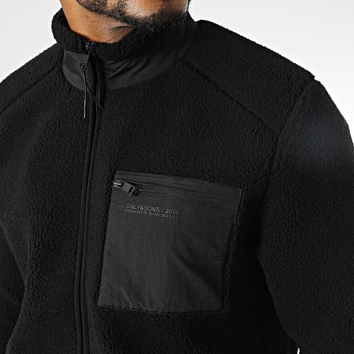 Veste Polaire Dallas Sherpa Noir