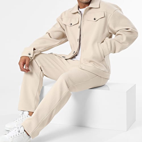 Ensemble Veste Et Pantalon Beige