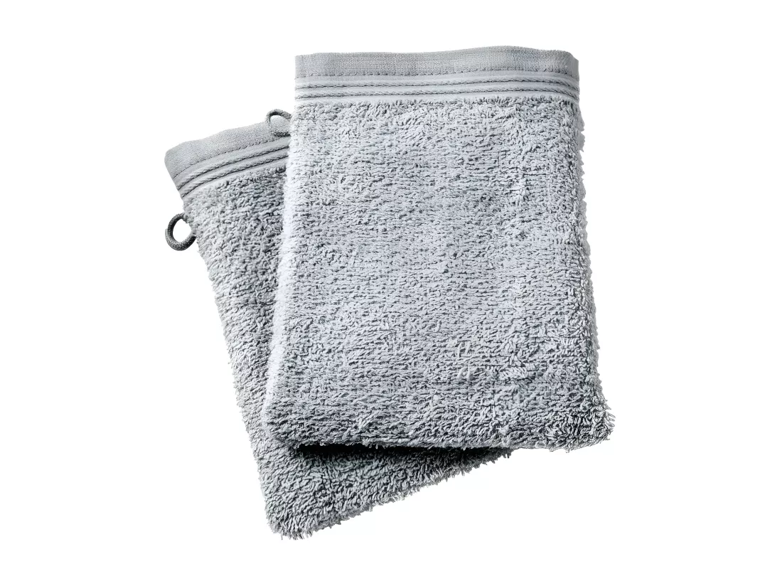 Lot de 2 gants de toilette 