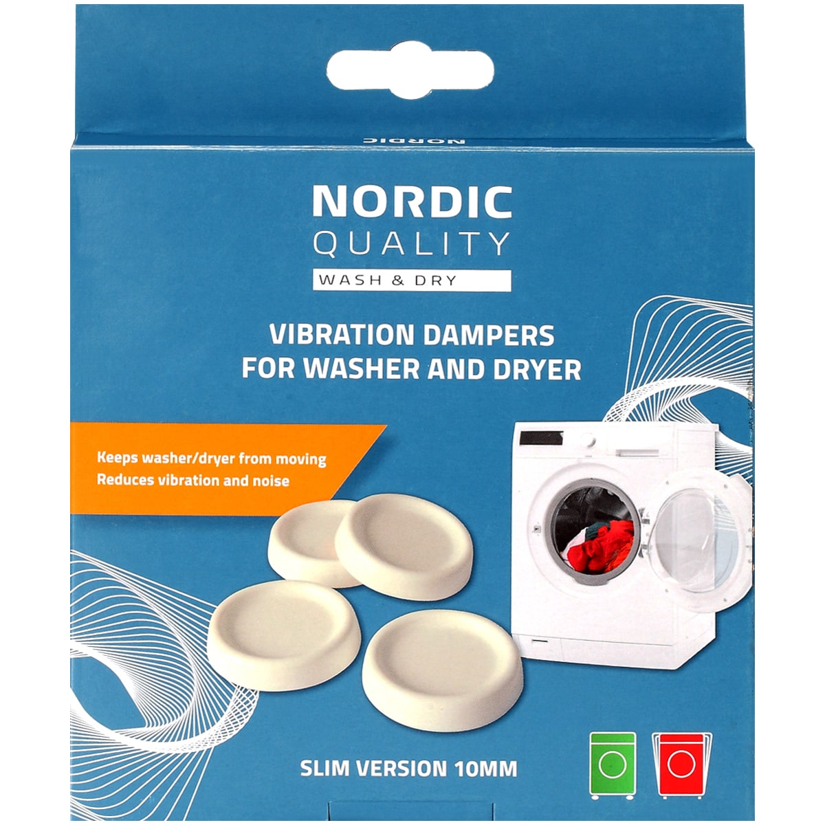 Nordic Quality vibrasjonsdempere 4-pakning 352219