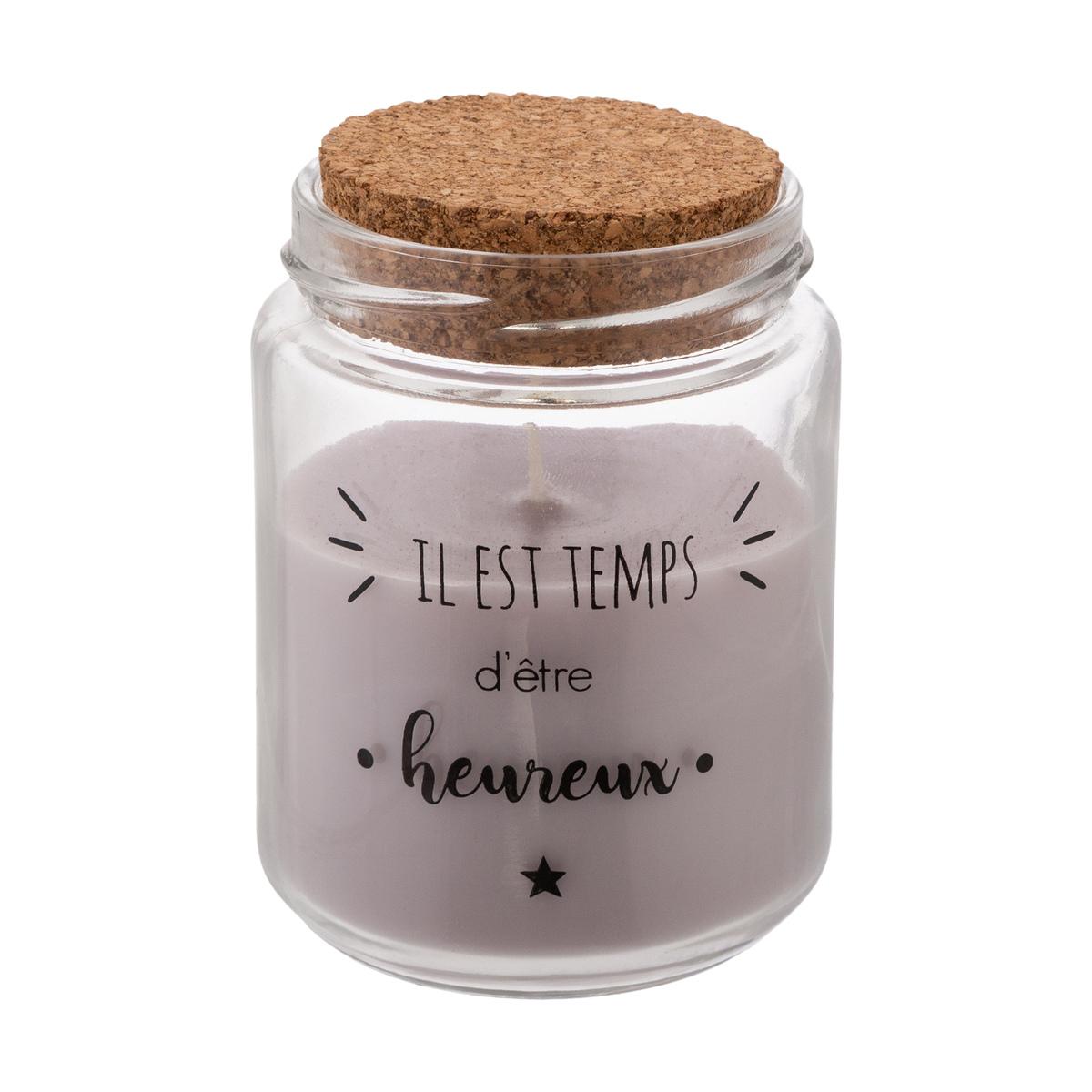 BOUGIE PARFUMEE VERRE ET LIEGE 130G
