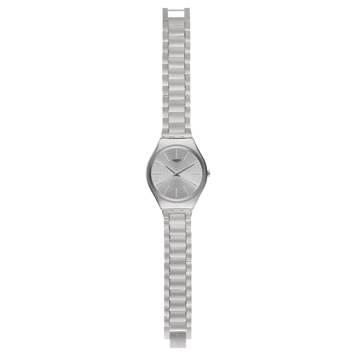 Montre Swatch mixte acier gris