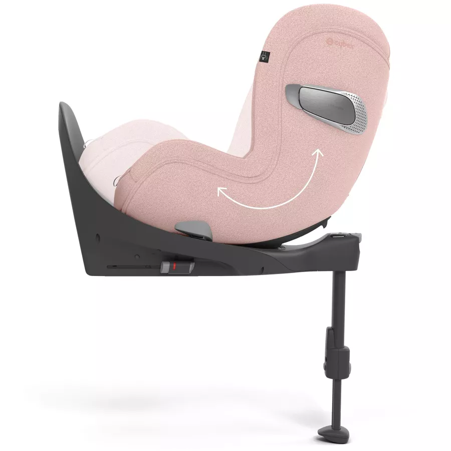 cybex PLATINUM Reboarder Sirona T I-Size Peach Pink Plus mit Basisstation Base T