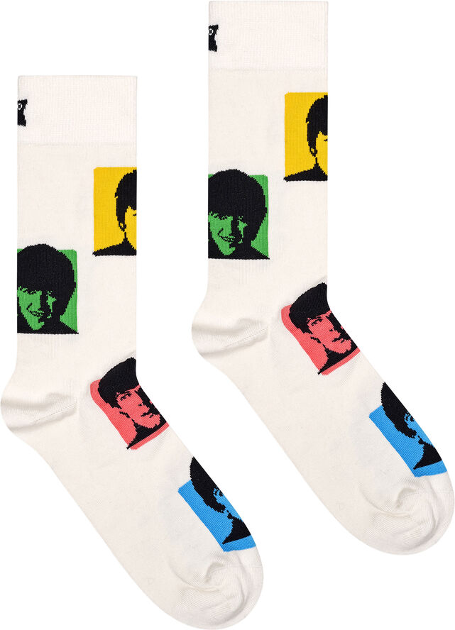 Happy Socks Beatles Silhouettes Sock White