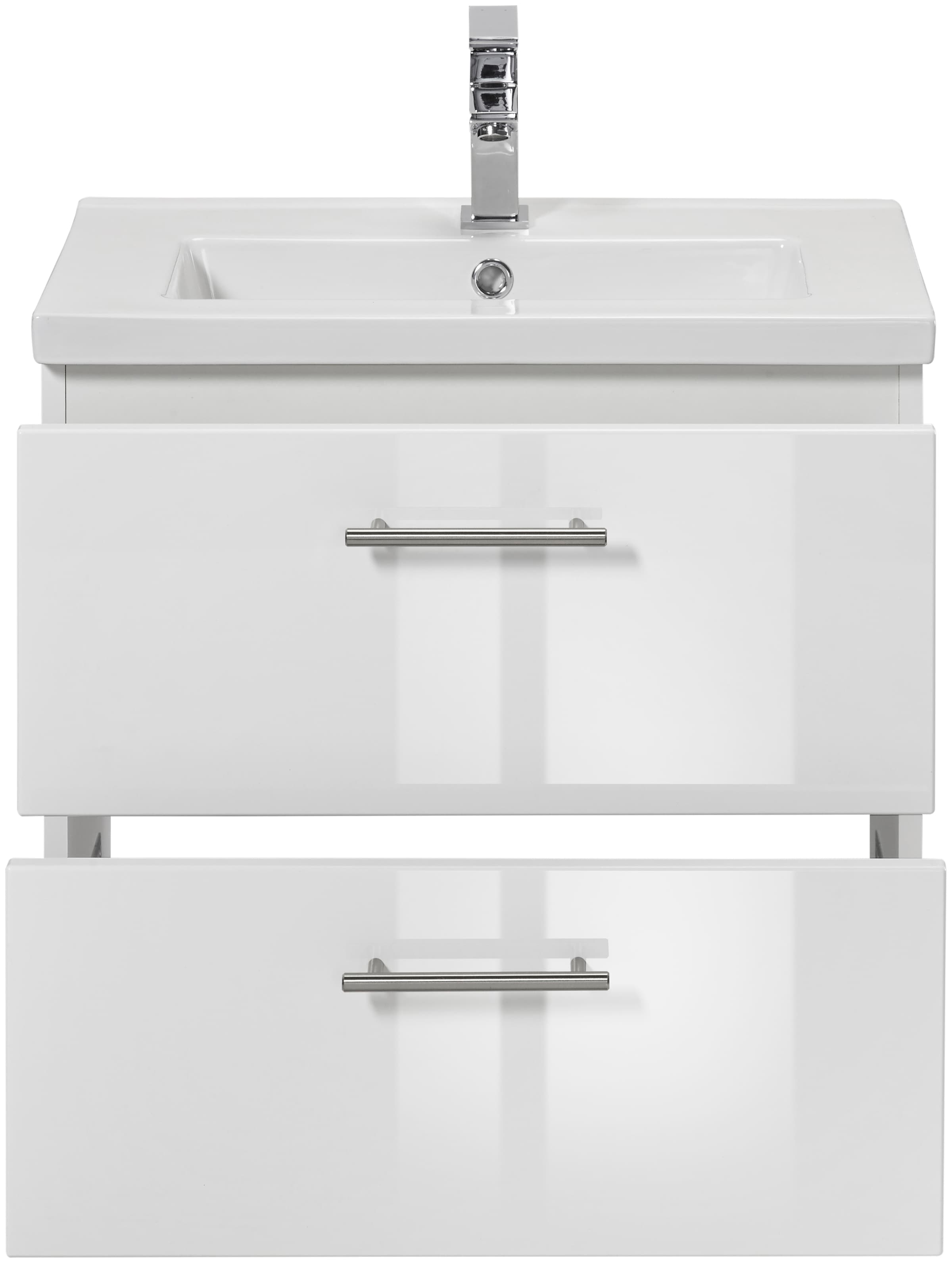 welltime Waschtisch »Trento, verschiedene Ausführungen und Farben« Breite 60 cm, Tiefe 36 cm, SlimLine Badmöbel, Waschplatz