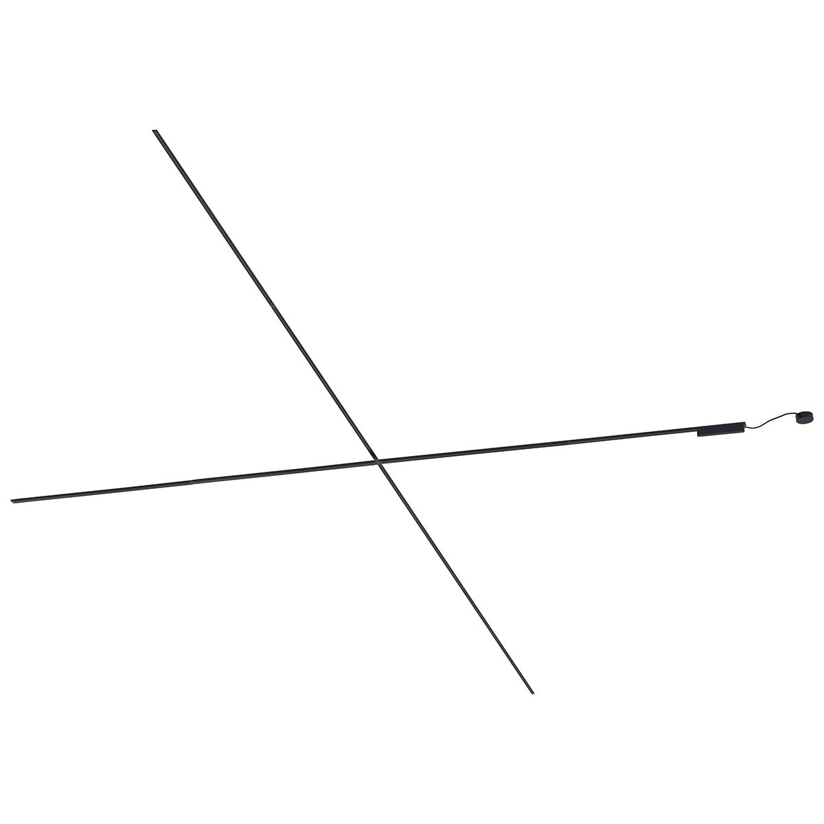 Modern railsysteem zwart 1-fase 800 cm - Magnetic