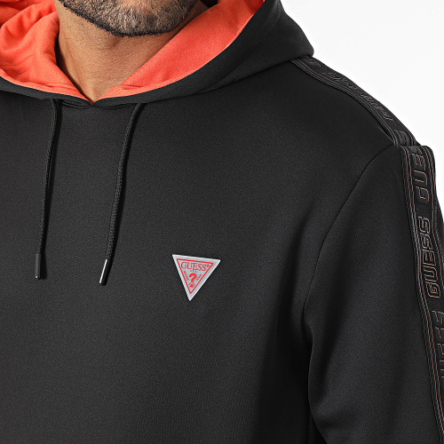 Sweat Capuche A Bandes Z3BQ11 Noir