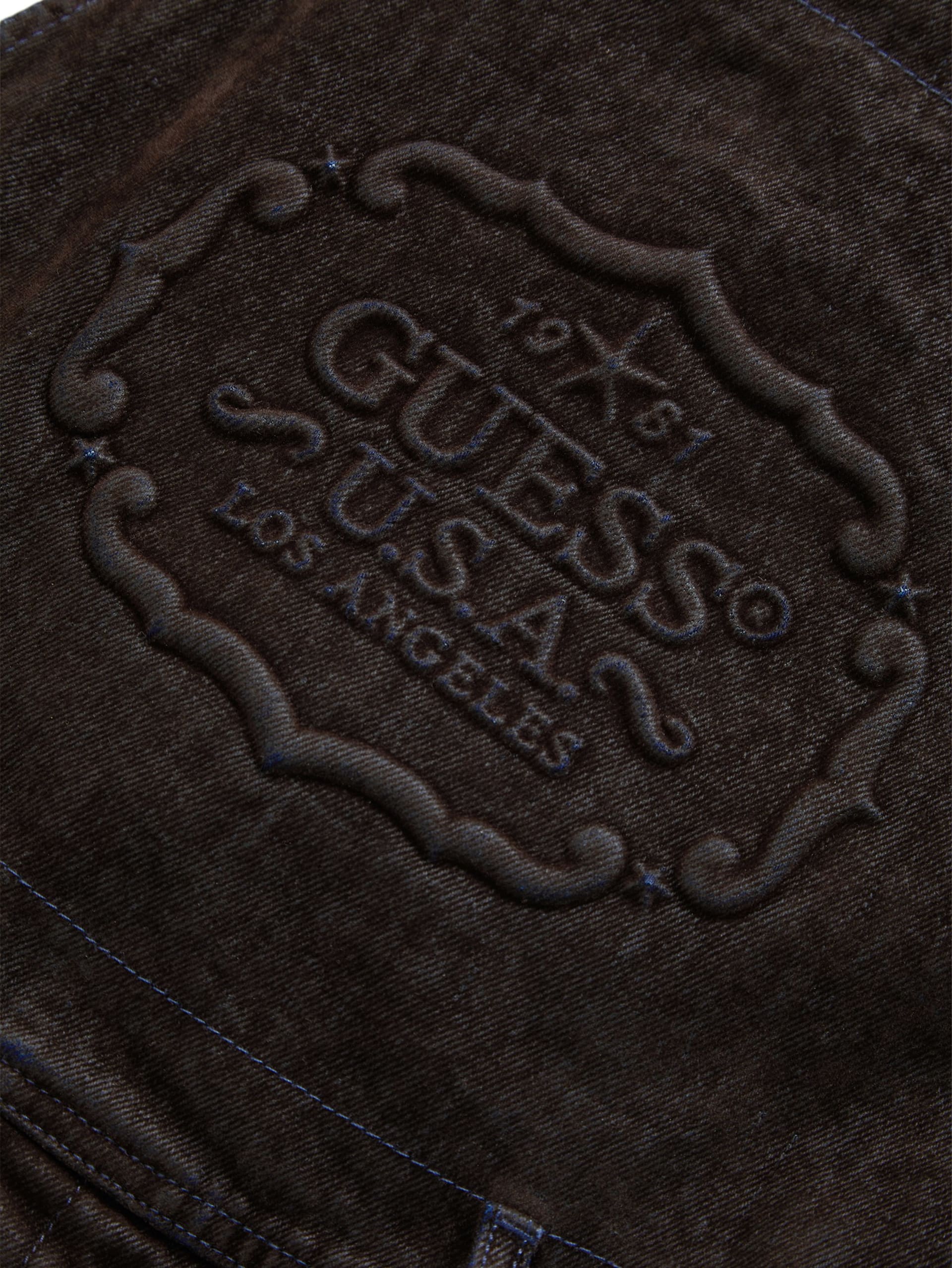 macacão jeans flocado