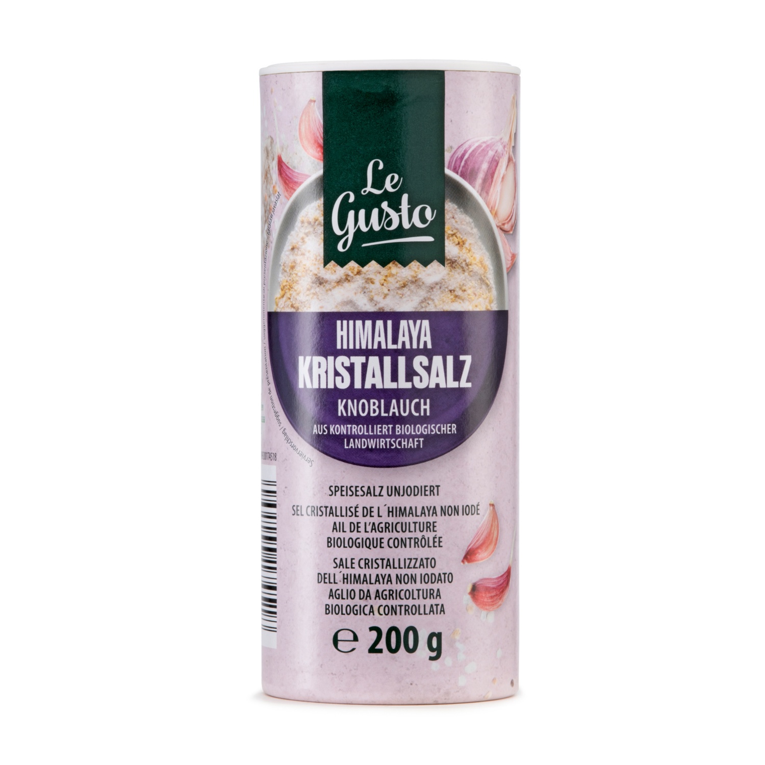 LE GUSTO Himalaya-Kristallsalz mit Bio Knoblauch 200 g