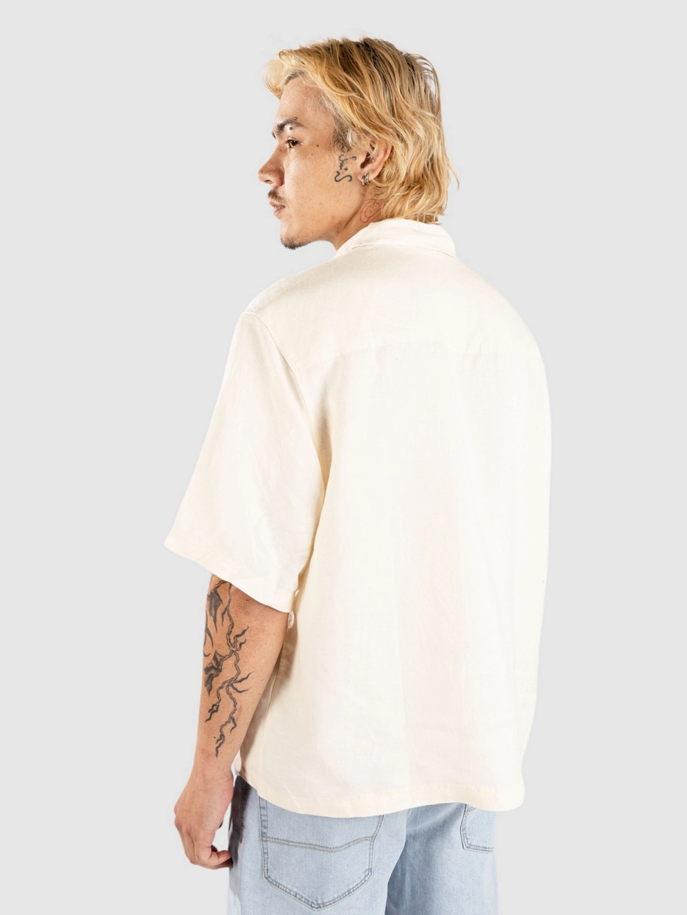 Monet Skateboards Bank Linien Shirt white