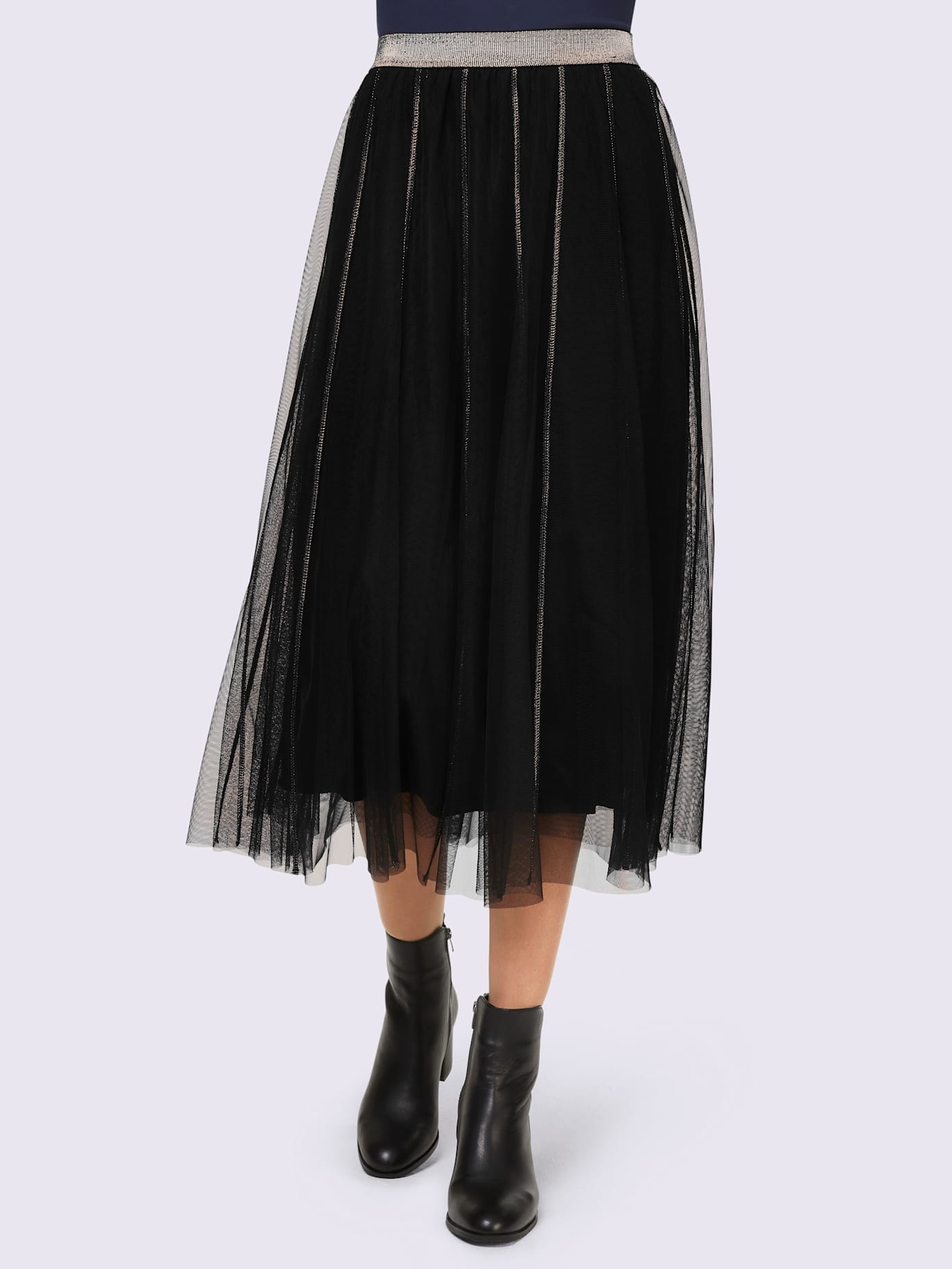 Jupe maille transparente