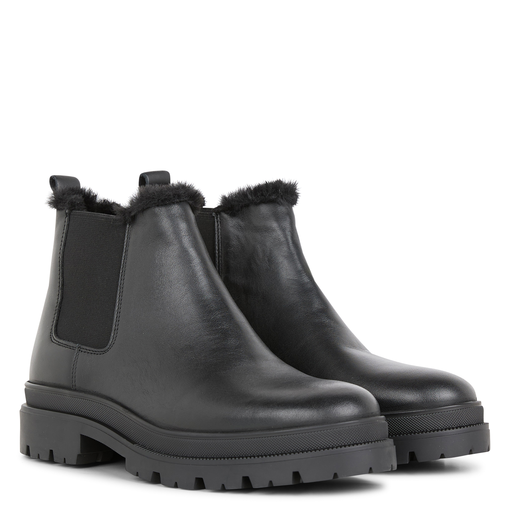 SACHEL - Boots Chelsea en cuir | Noir