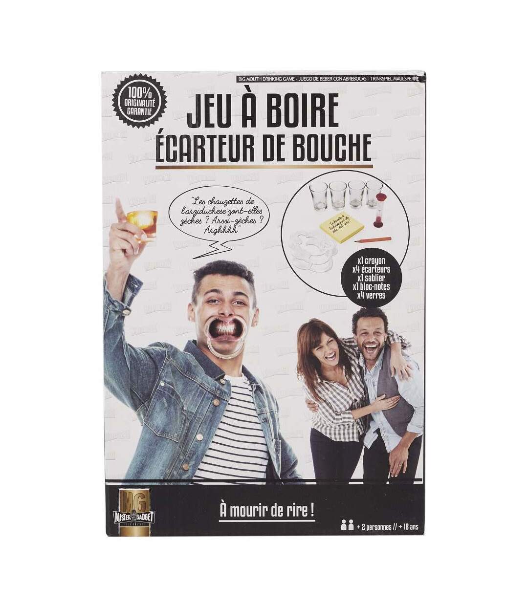 Jeu à boire écarteur de bouche