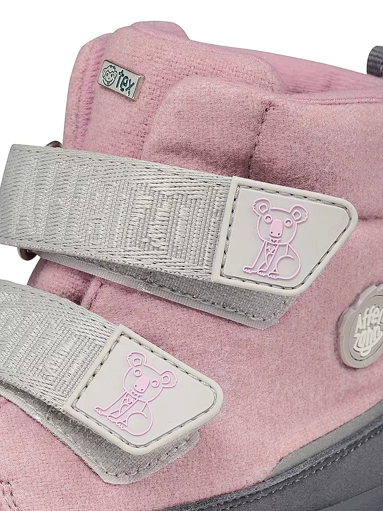 AFFENZAHN Kinder Winterstiefel WOLLE COMFY Koala rosa
