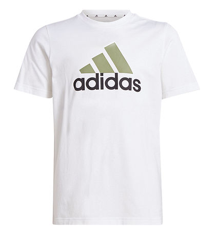 adidas Performance T-shirt - U BL 2 - Hvid/ Grøn