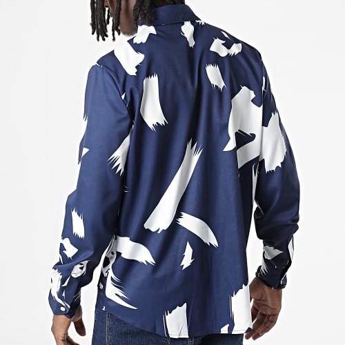 Chemise Manches Longues Ntonie Bleu Marine