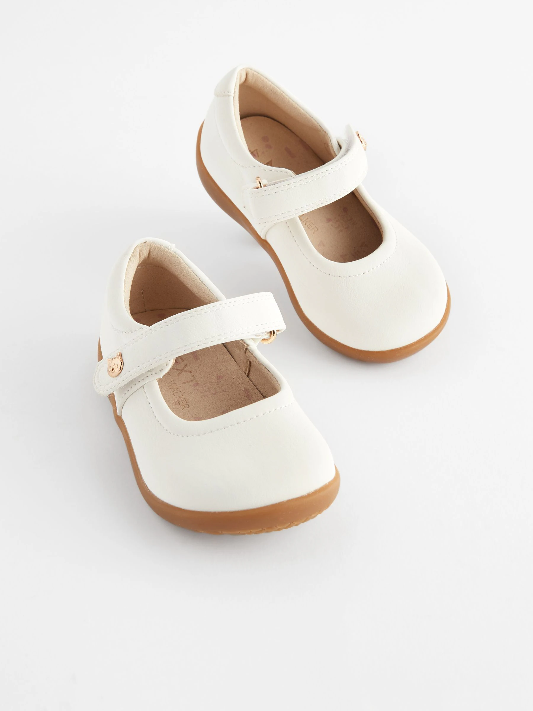 Wit - Mary Jane-schoentjes voor eerste babypasjes