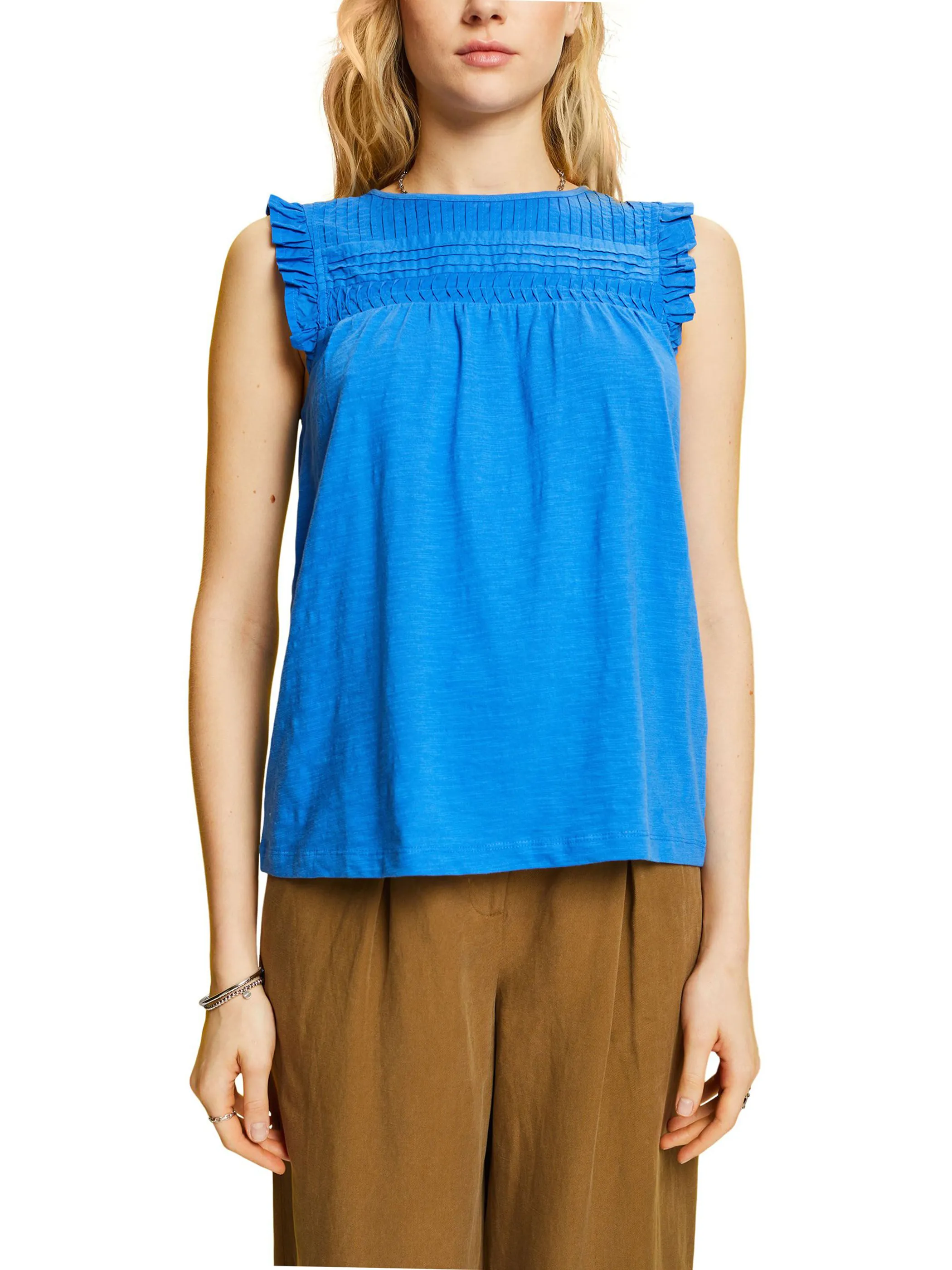 Damen Top mit Flügelärmelchen