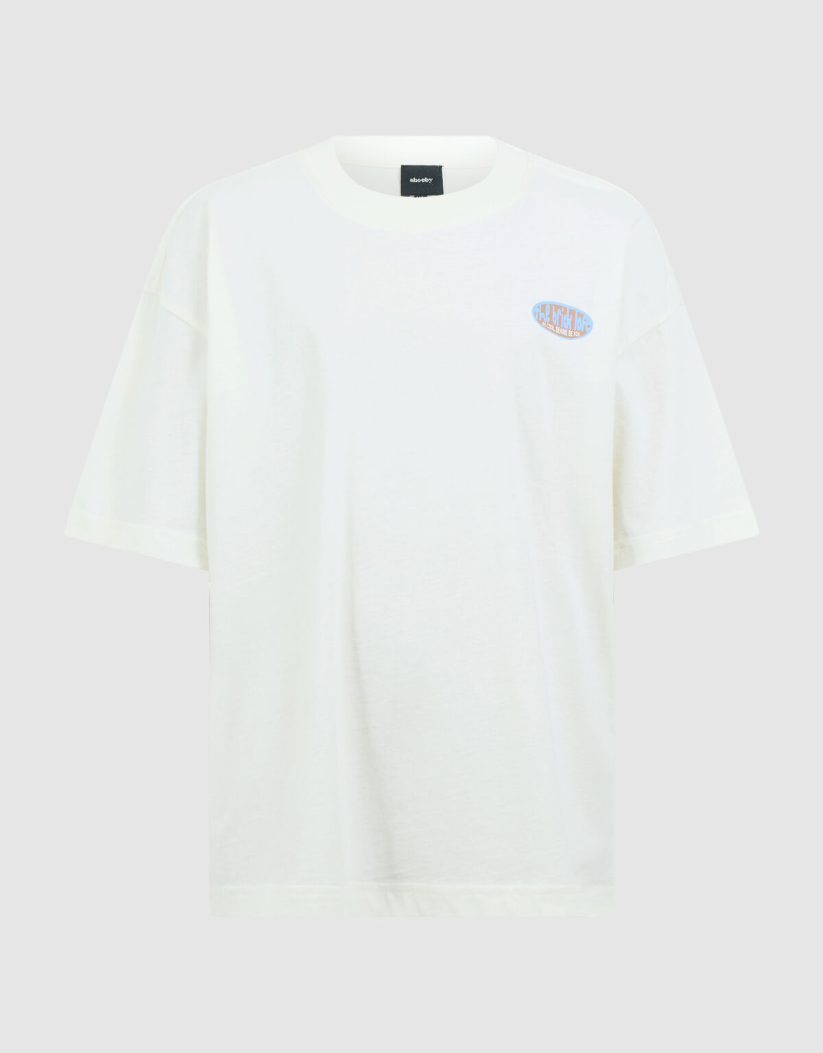 Brick Artwork T-shirt Gebroken Wit